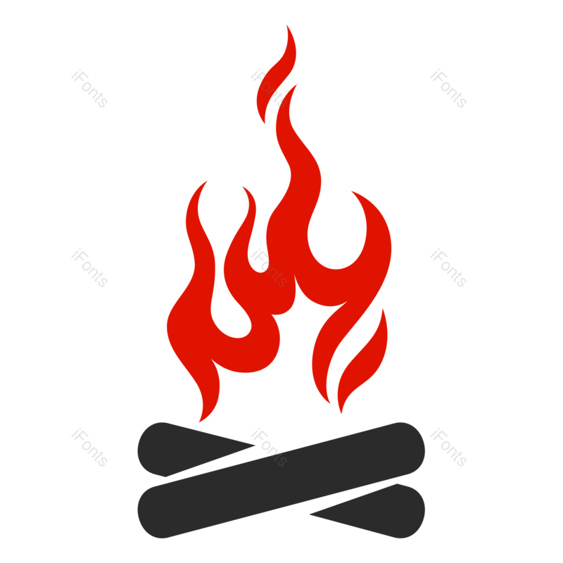 图标图片,火焰元素,简约PNG,符号免抠素材